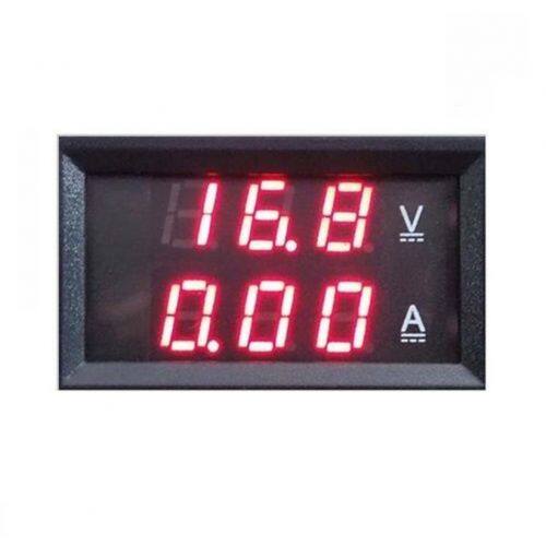 Kkmol dc 100v 50a digital voltmeter ammeter blue + red led amp dual volt meter gauge