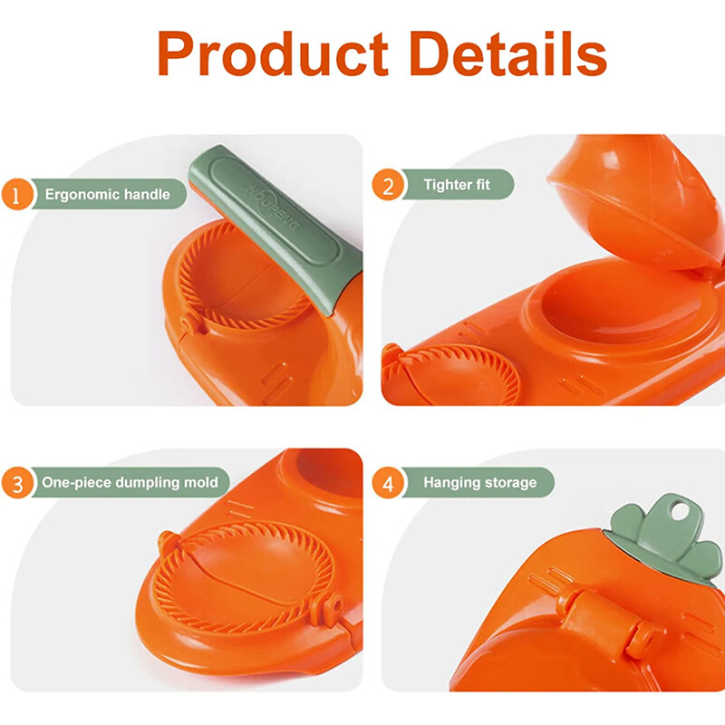 Konco Dụng Cụ Làm Bánh Bao 2 Trong 1 Dụng Cụ Ép Bột Dụng Cụ Làm Bánh Bao Khuôn Bọc Dụng Cụ Làm Da Bánh Bao Ép Empanada Phụ Kiện Nhà Bếp