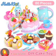 HelloKimi Bộ đồ chơi lắp ráp gồm 86 mảnh giúp trẻ tự bày trí làm bánh sinh nhật phù hợp dùng làm quà tặng Hàng quốc tế Lưu ý thời gian giao hàng dự kiến