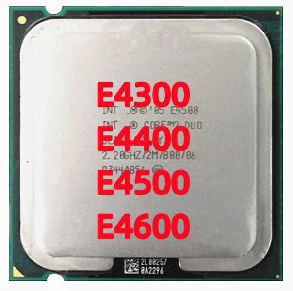 Core2 duo e4300 e4400 e4500 e4600 desktop cpu processor sla95 dual-core socket lga775