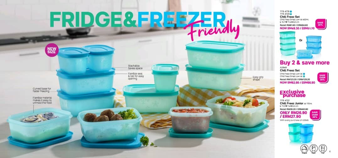 tupperware chill freeze