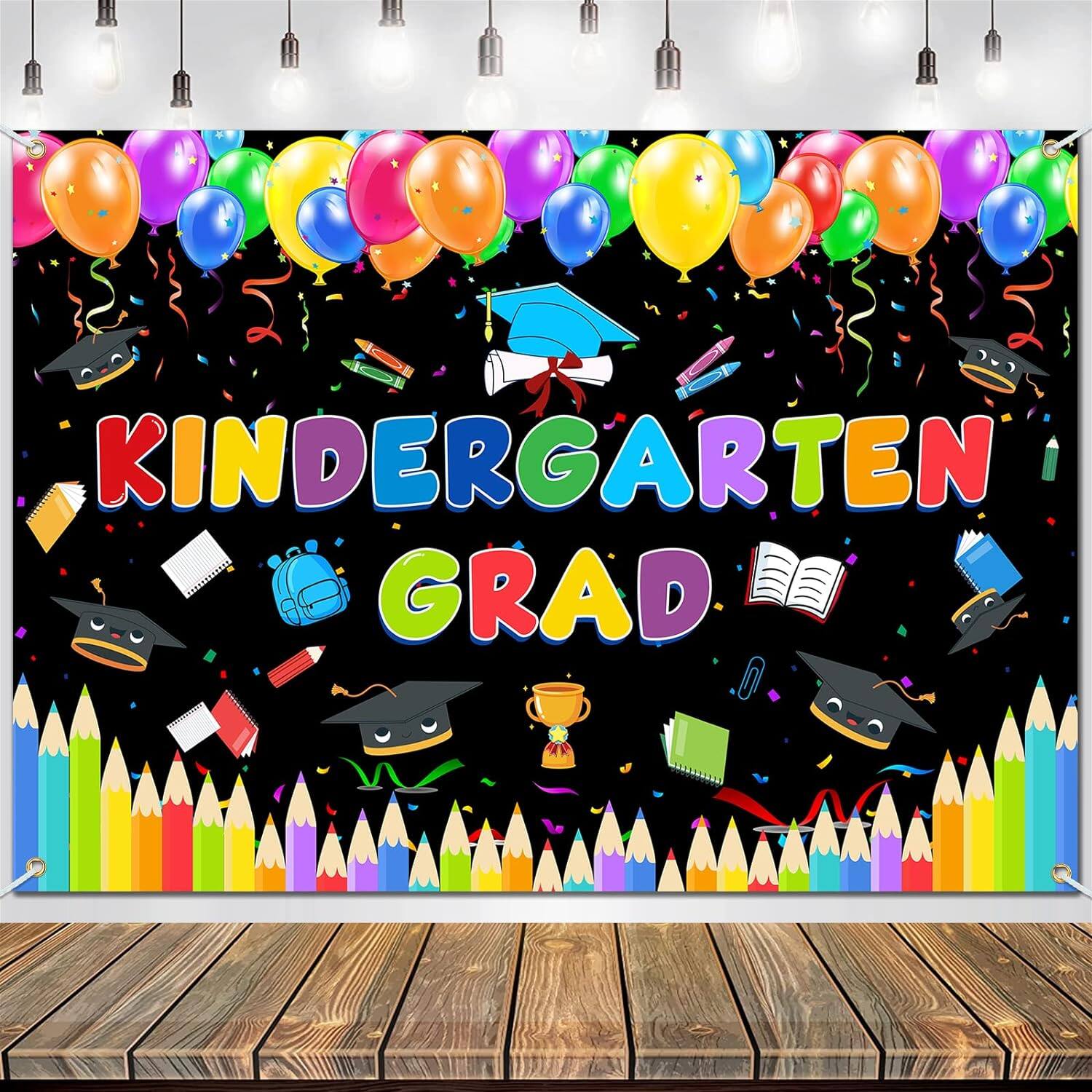 2024 Kindergarten Graduation Backdrop Decorations for Photography Large ...