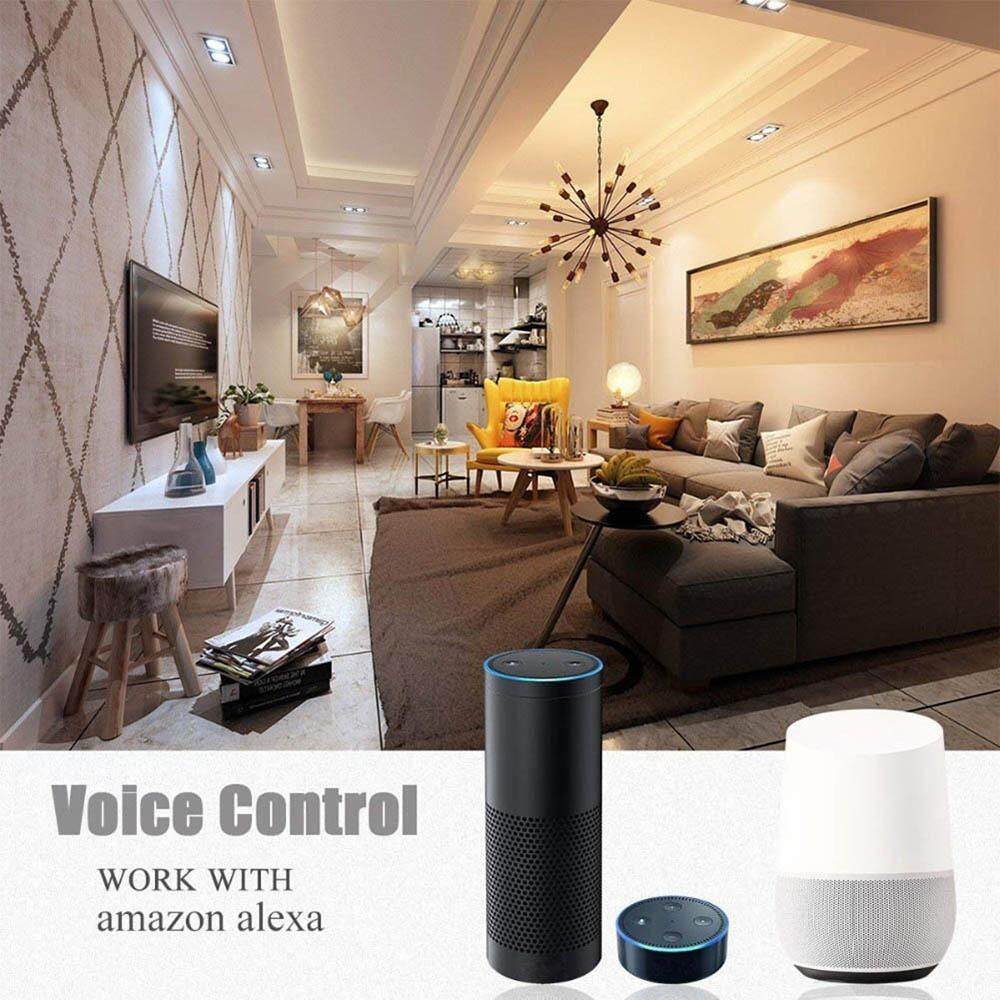 Oobest Âm Thông Minh Điều Khiển Đèn Wifi RGBW 9 W hỗ trợ Alexa Amazon và Google Nhà IEEE tự động hóa Công Tắc Hẹn Giờ LED ánh sáng