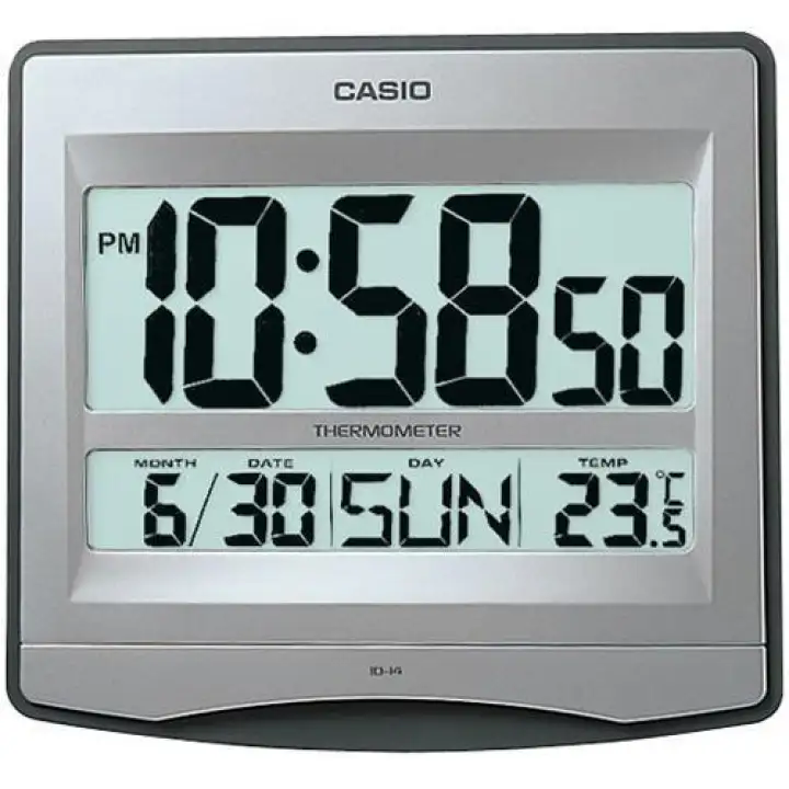 Casio Id 14 8 Digital Wall Clock Desk Clock With Temperature