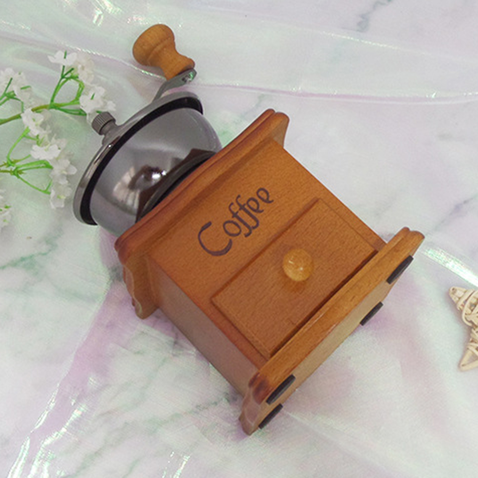 Effective Manual Grinder Metal Practical Adjustable Spice Grinder for Home