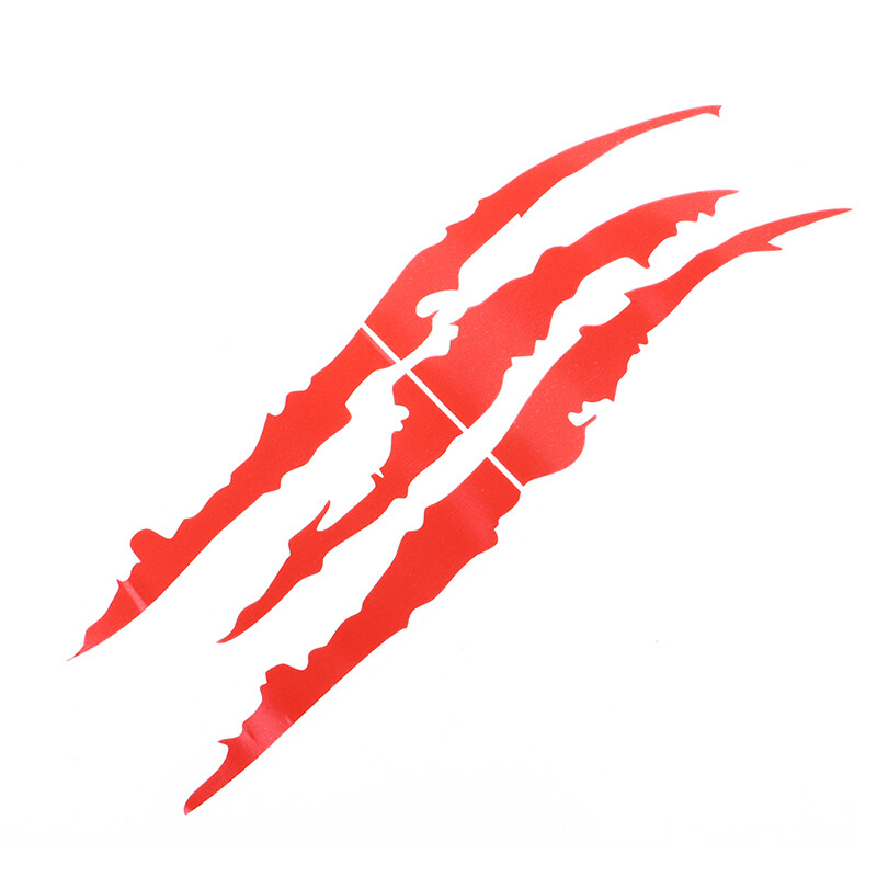NEW ARRIVAL Car Stickers Reflective Monster Claw Marks Scratch Stripe Marks Headlight Decal