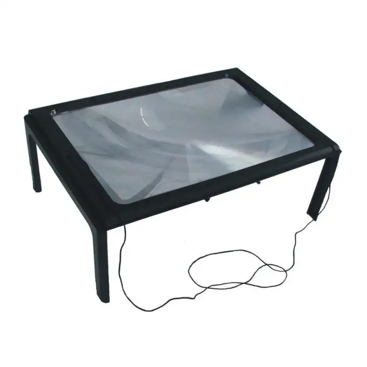 a4 magnifying glass with light