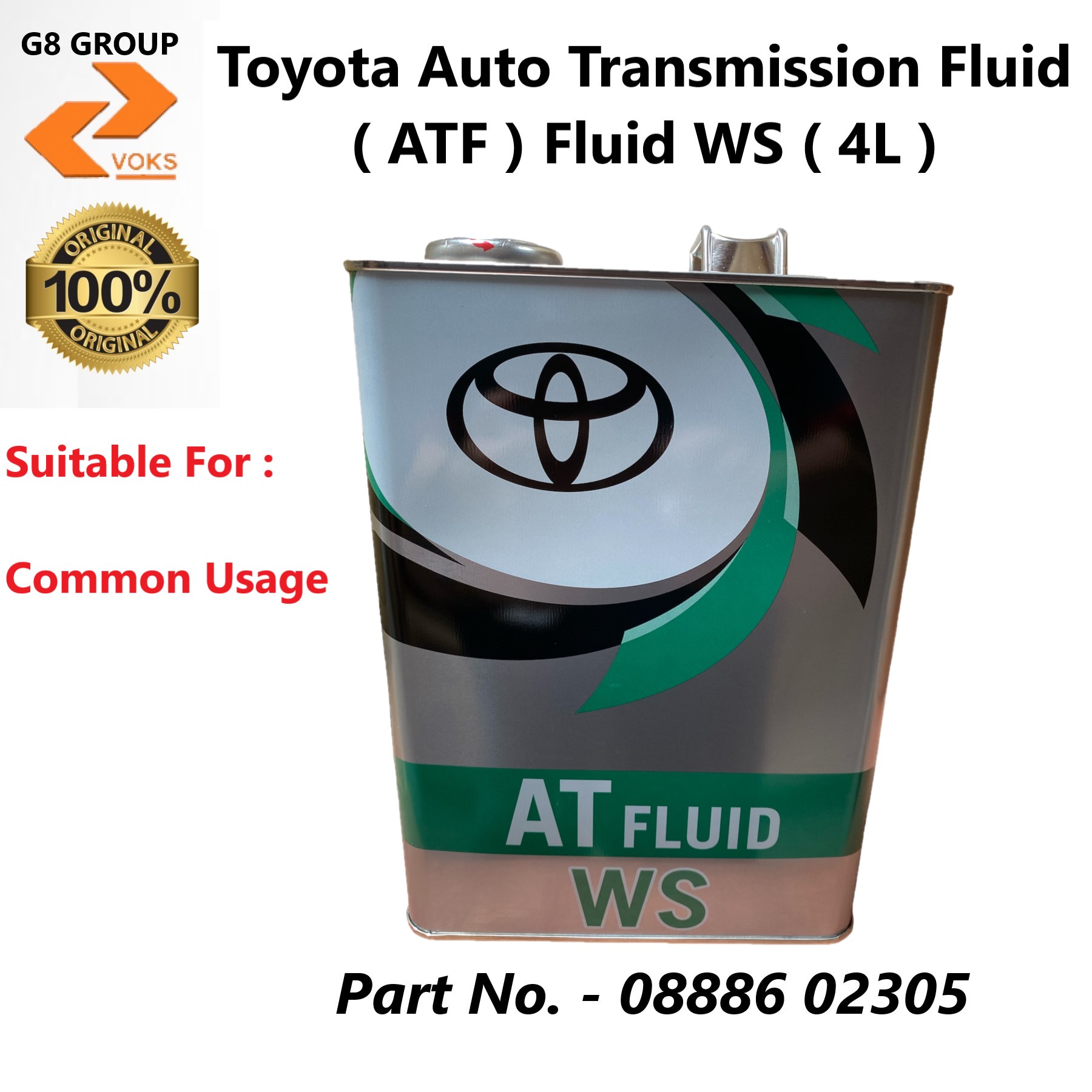 k*i様 トヨタ WS AT FLUID 4ℓ菅 4セット 16ℓ k*i様 トヨタ WS AT FLUID