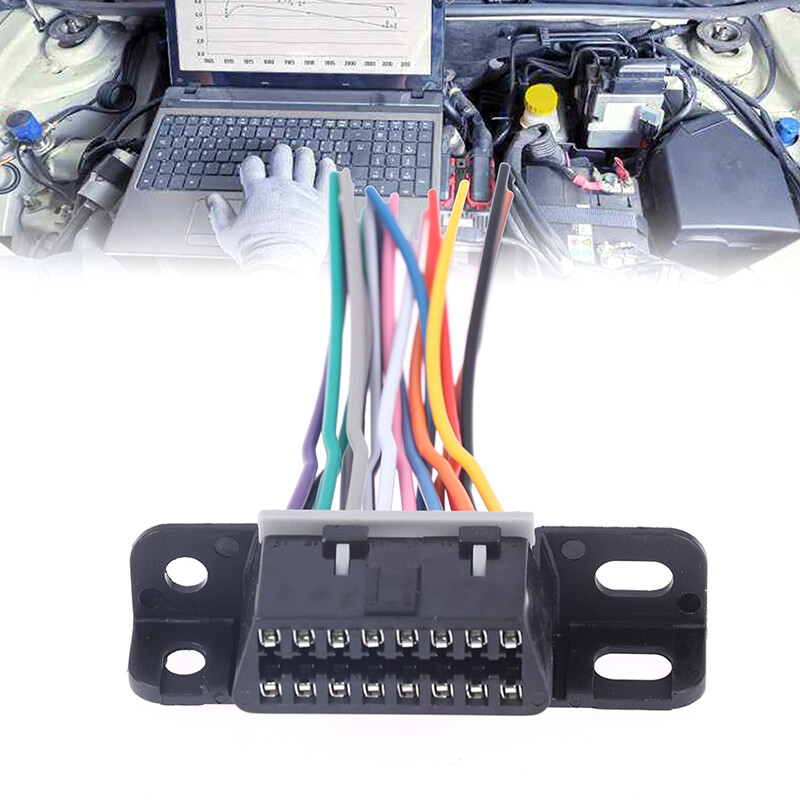 16 pin obd2 cable female extension connector obd 2 adapter cable