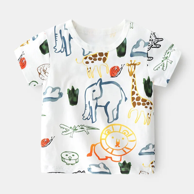 Corn Silk Elephant Design Kids T Shirt Funny   Boys Girls Animal Hilarious Tee 
