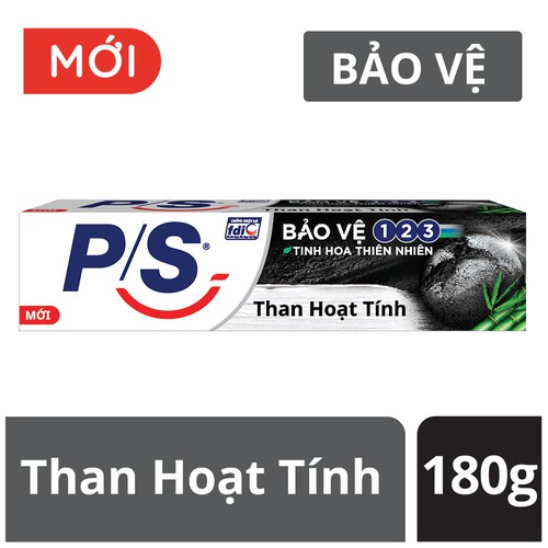 Kem đánh răng p/s bảo vệ 123 than hoạt tính 180g