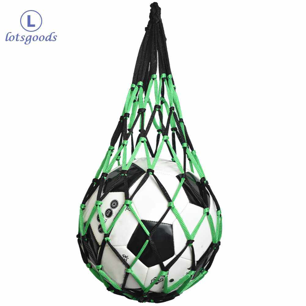 Nylon Net Bag Ball Carry Mesh Volleyball Basketball Football Soccer Case Pouch