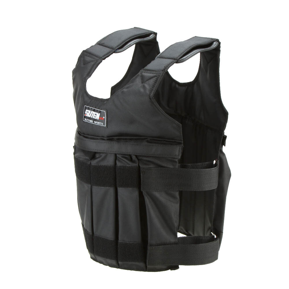 Áo Ghi Lê Có Trọng Lượng Điều Chỉnh Được Tối Đa 50Kg Trọng Lượng Áo Khoác, Áo Ghi Lê Tập Luyện Đấm Bốc, Vô Hình Weightloading Cát Quần Áo (Rỗng)