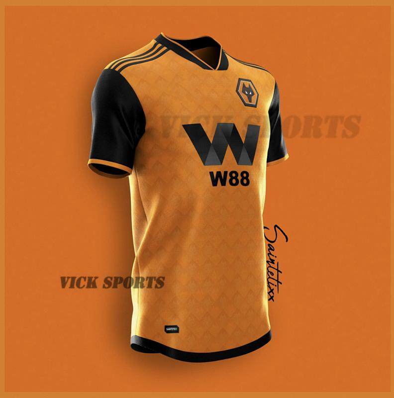 adidas 2019-2020 Wolves Home Football Soccer T-Shirt Jersey Sports ...