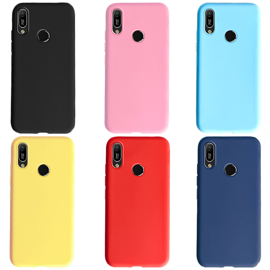 Phone Cases For Huawei Y5 Y6 Y7 Y9 2019 Pro Prime Case Soft Flexible Cute Candy Back Cover Casing