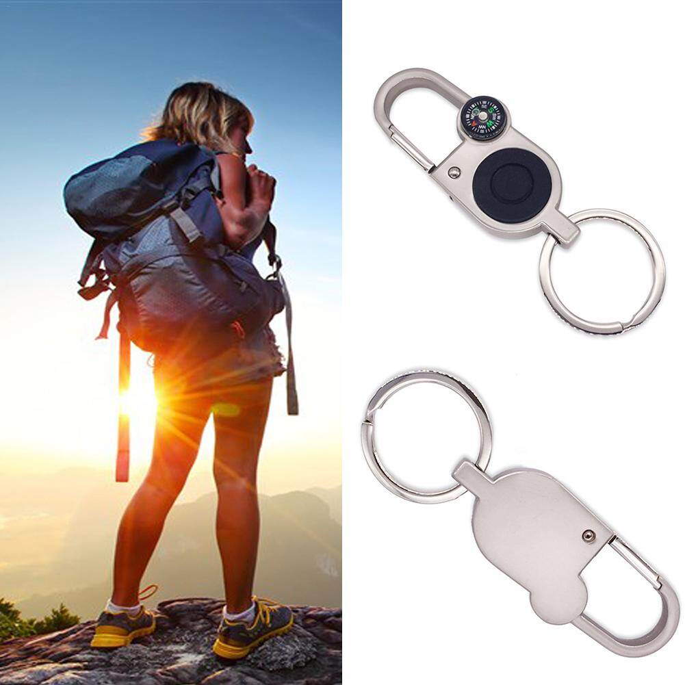 Keychain with LED Lights Lamp Multifunctional Metal Car Key Chain Ring ...