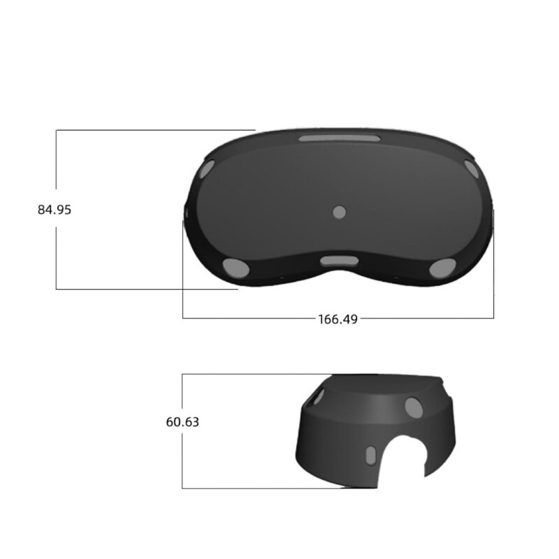 Silicone protective case for Pico 4 VR glasses accessories