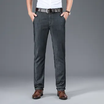 grey jeans business casual