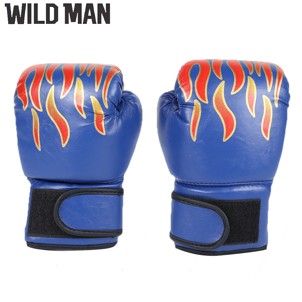 2pcs Boxing Training Fighting Gloves Leather Kid Sparring Kickboxing Gloves