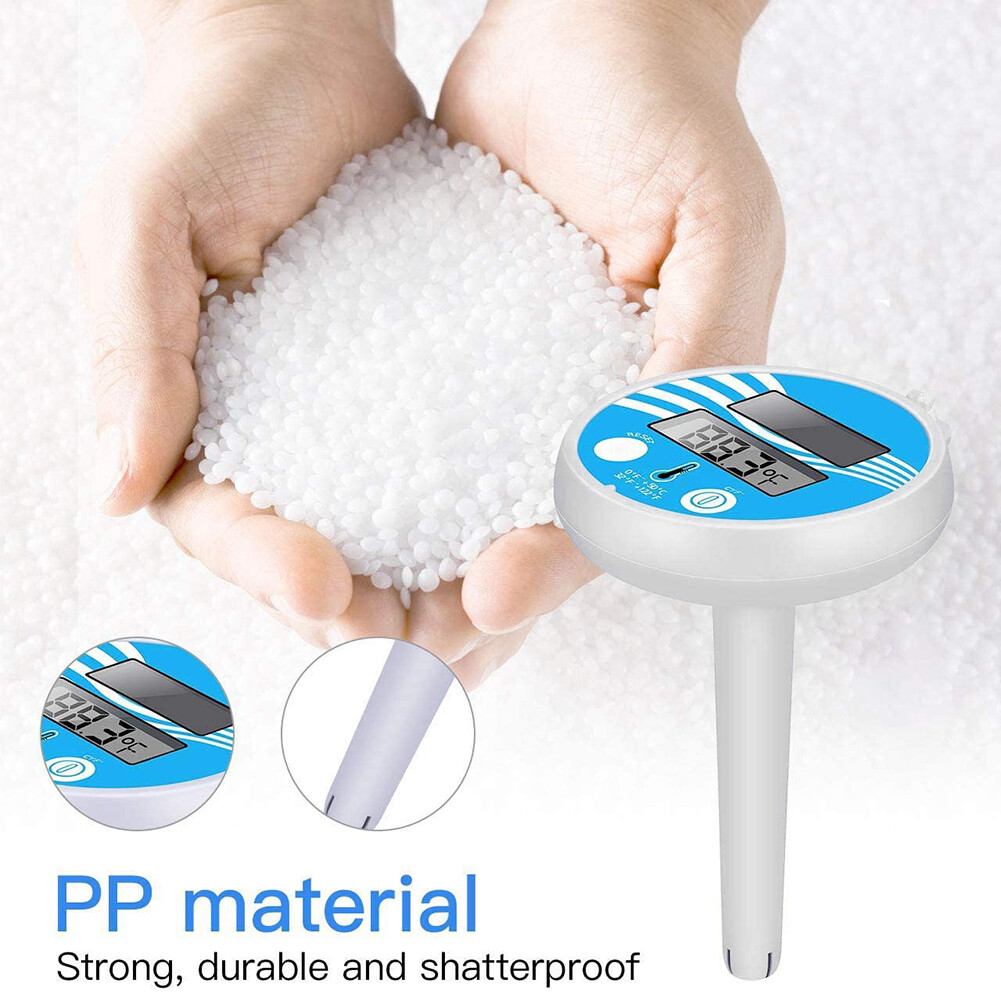 Floating Digital Pool Thermometer Solar Powered Outdoor Spa Thermometer