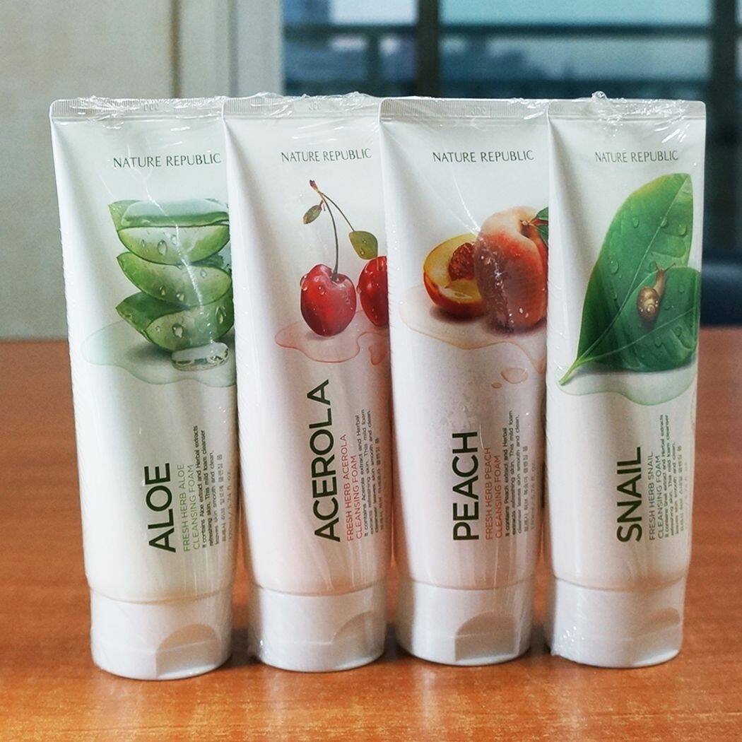 fresh herb aloe cleansing foam