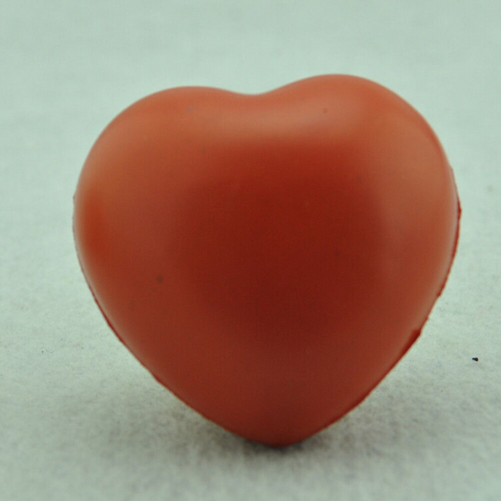 Fantic Heart Shaped Exercise Stress Relief Squeeze Elastic Rubber Soft Foam Ball