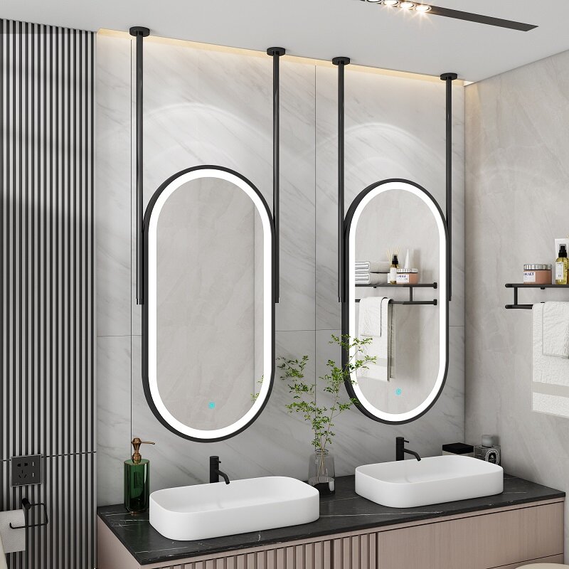 Ceiling Hung Bathroom Mirror | Shelly Lighting