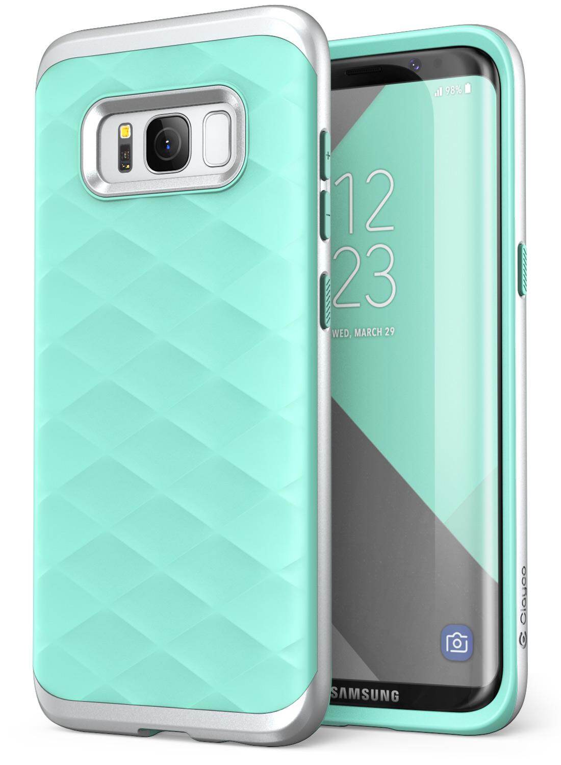 For Samsung Galaxy S8+ Plus Case Clayco [Helios Series] Premium Hybrid Protective Case Cover