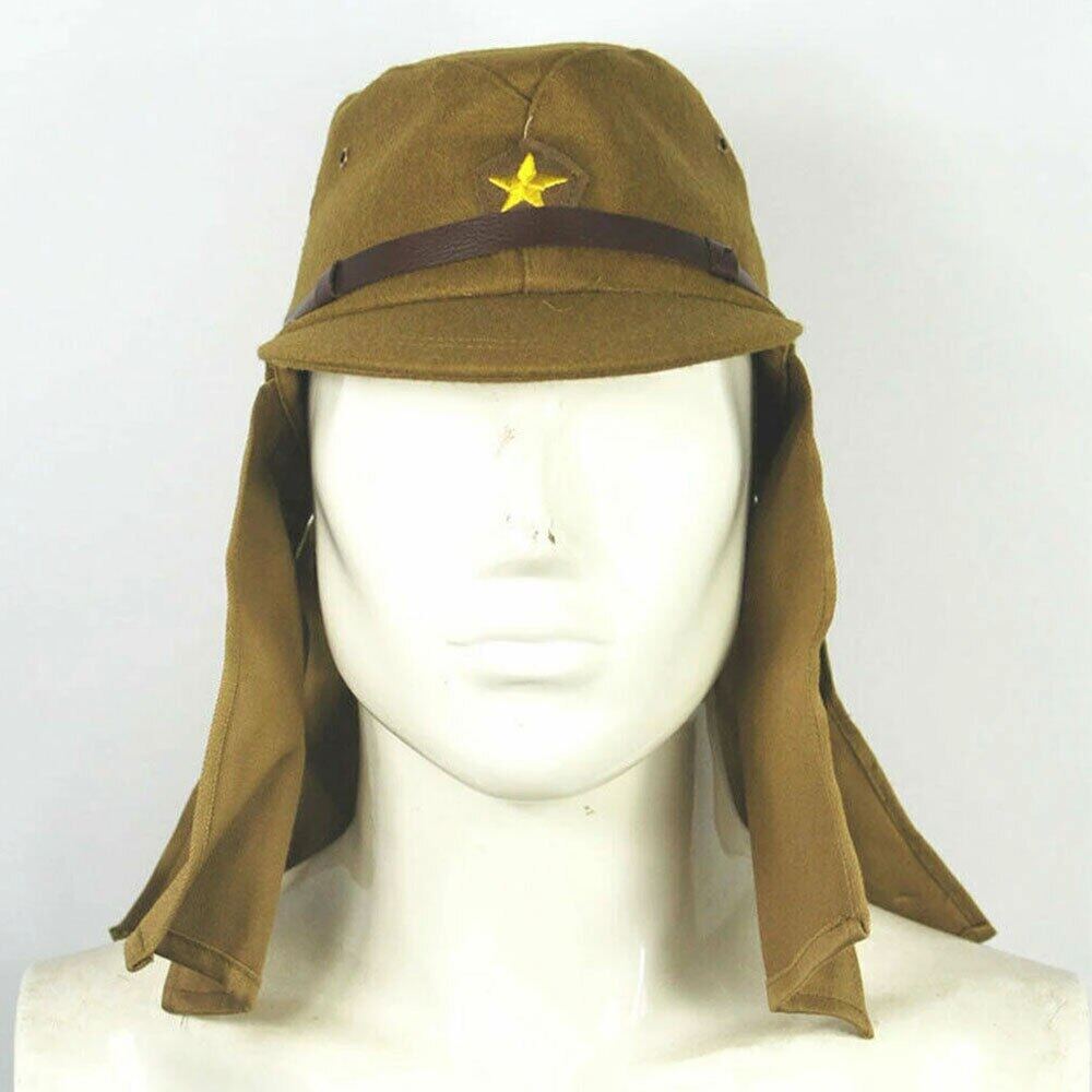 Reproduction WWII WW2 Japanese Army IJA Soldier Field Wool Cap Hat With
