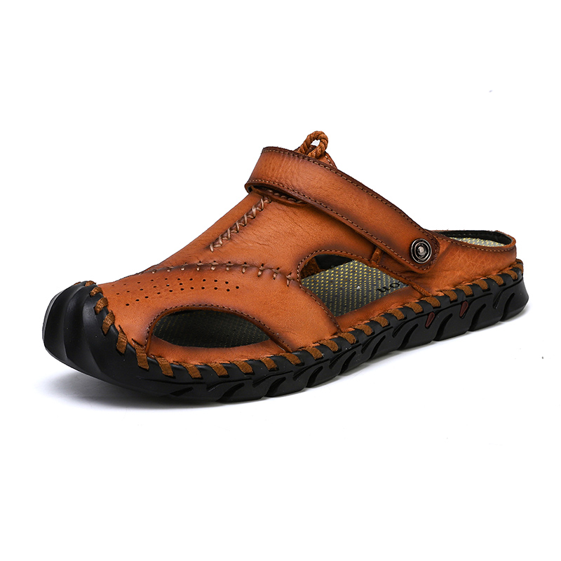 Genuine Leather Shoes For Men Sandle For Men Man Shoes Men Sandal For Men Slipper Man Sandal Kulit Lelaki Sandals Male 2020 New Leather Sandals Inleisure Thick Bottom Anti Slip Sandals Lazada