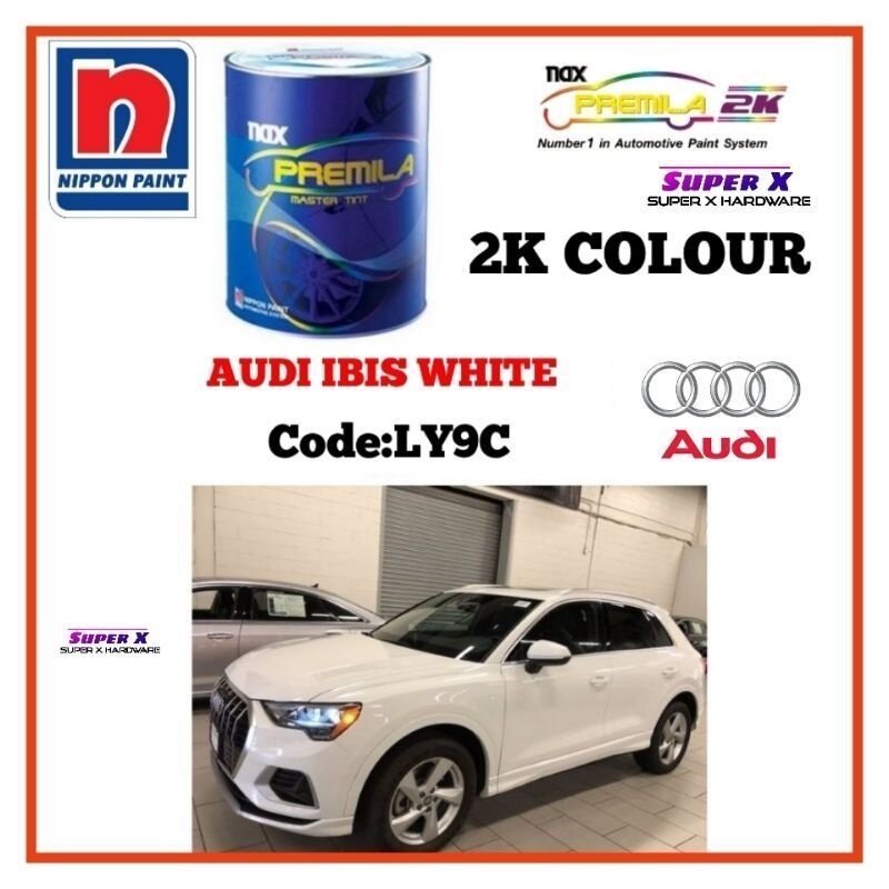 NIPPON PAINT CAR PAINT 2K CAT AUDI IBIS WHITE CODE LY9C Lazada