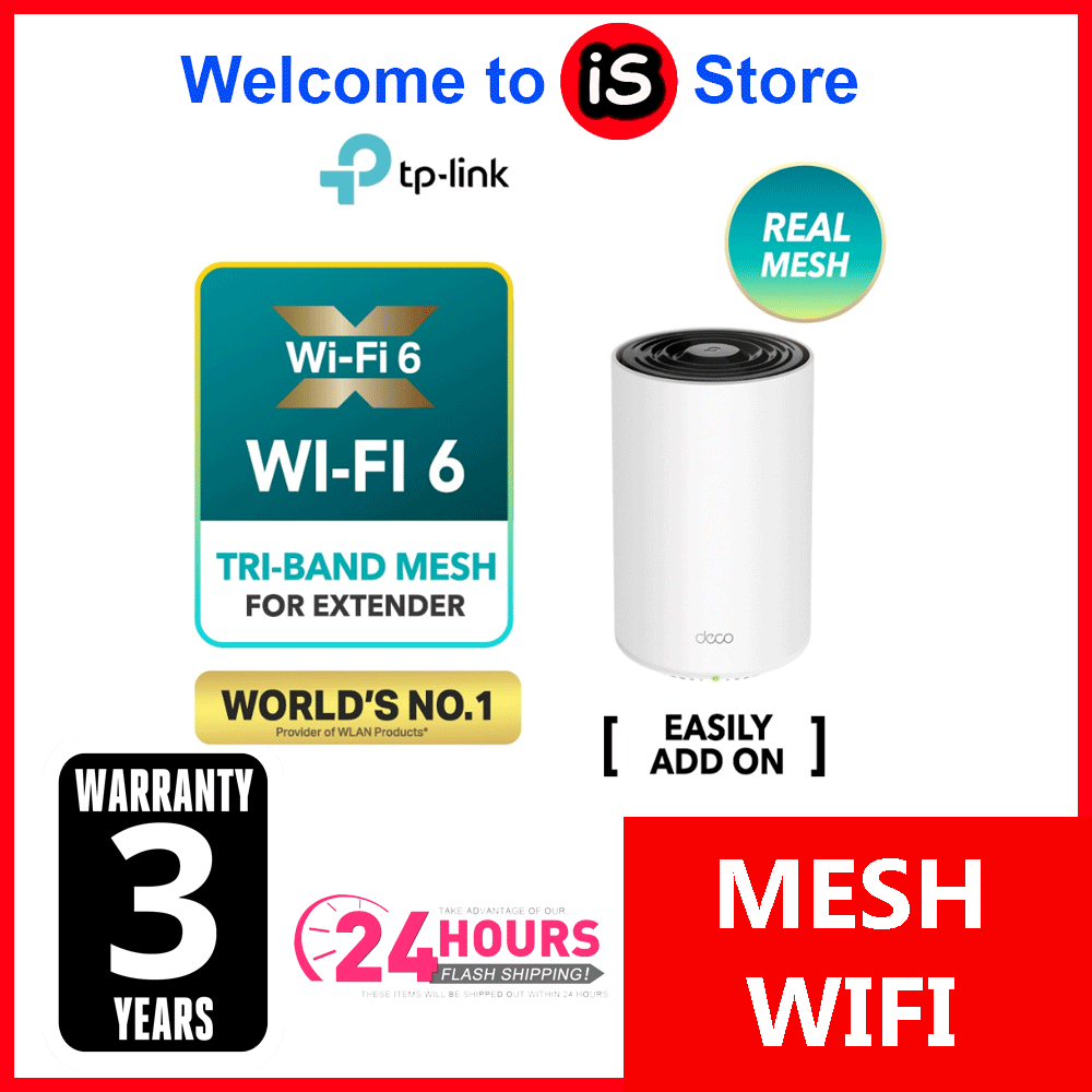 TPLINK AX3600 TriBand Whole Home AiDriven AX WiFi 6 Mesh Wifi Router