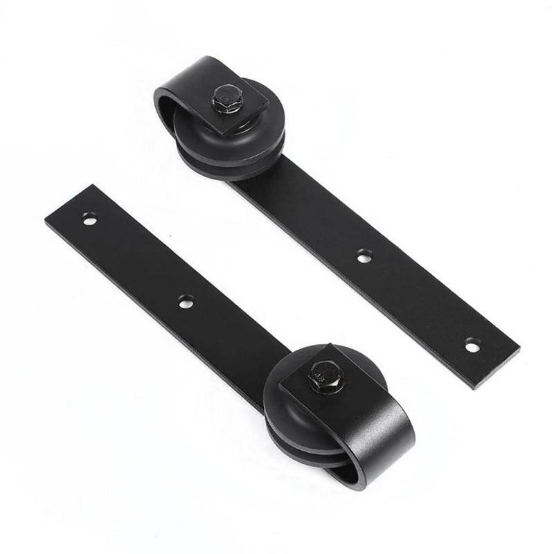 【9.9】【door tool set】Sliding Barn Door Hardware Track Kit Antique Door Hardware Roller Set(not include rails and door)