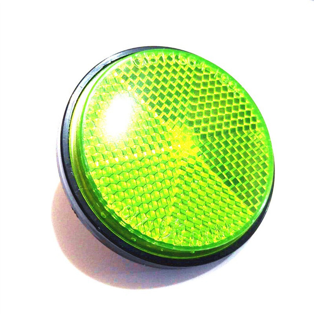 Reflective Plate For Motorcycles Electric Vehicles Bicycles Plastics M6 Circular Reflector 6cm Circular Reflective Sheet Universal