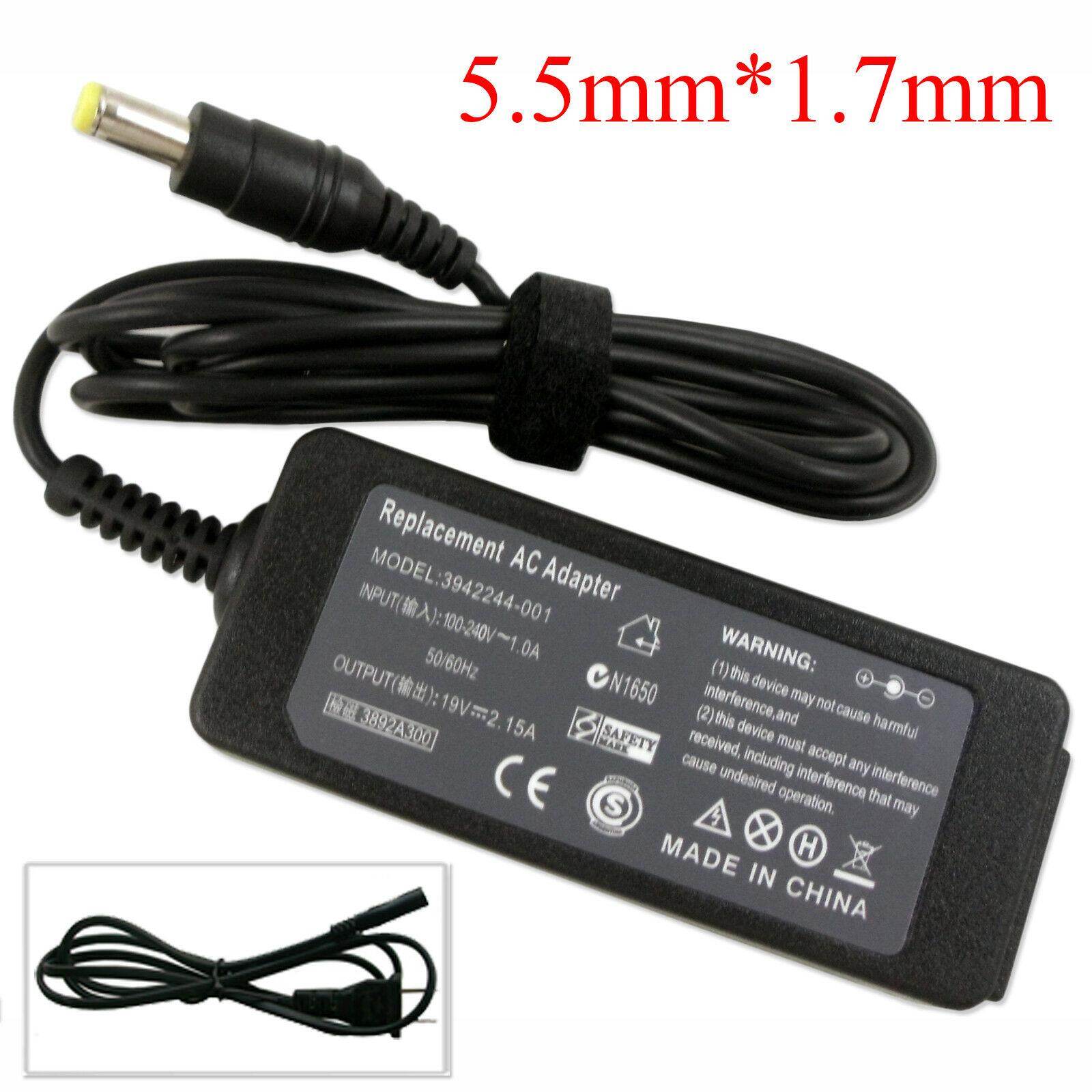 AC Power Adapter Charger for Acer_ Aspire One 19V 2.15A ADP-40TH Supply Cord