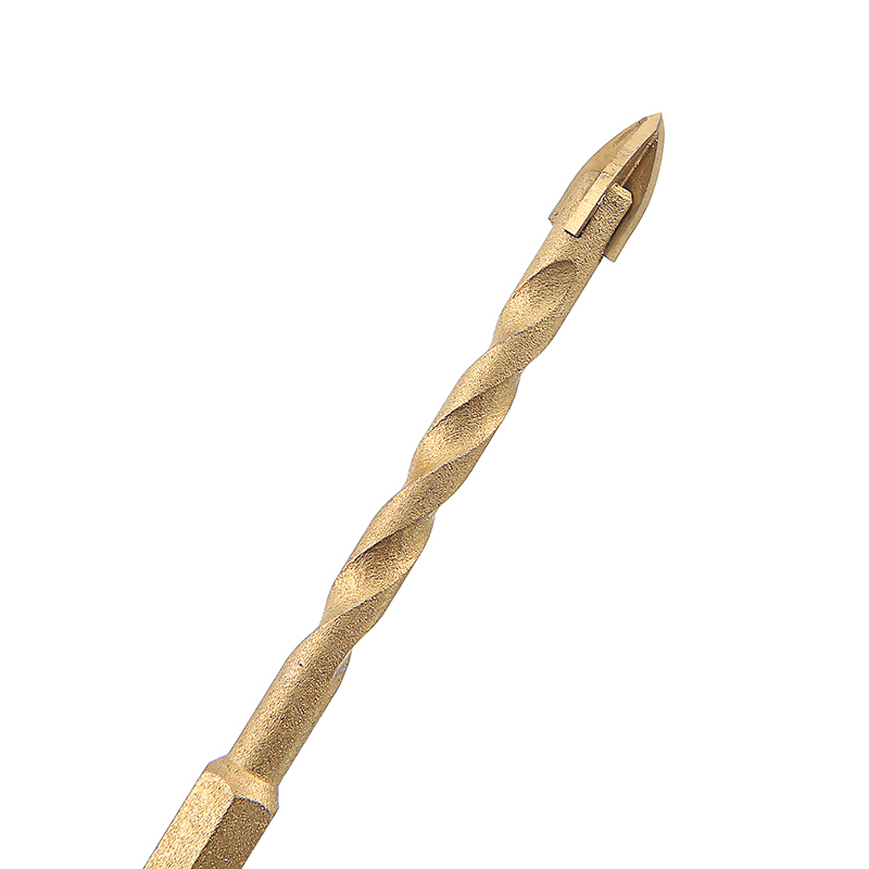BOKALI 1PCS New Diamond Tipped Drill Bit Set Twist Drill Bits Tile Stone Tools Cross Head
