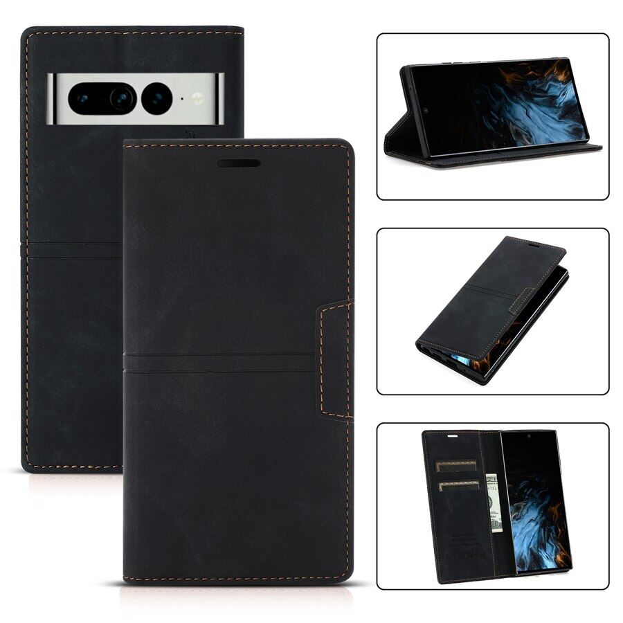 Wallet Magnetic Flip Leather Case For Google Pixel 7 Pro Pixel 6a Pixel 6 Pro Pixel 5 Pixel 5a 5G Pixel 5 XL Pixel 4a 5G Cover
