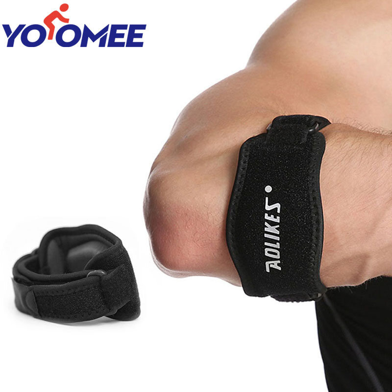 Yoomee 1PCS Adjustable Basketball Badminton Tennis Golf Elbow Support Golfer's Strap Elbow Pads Lateral Pain Syndrome Brace