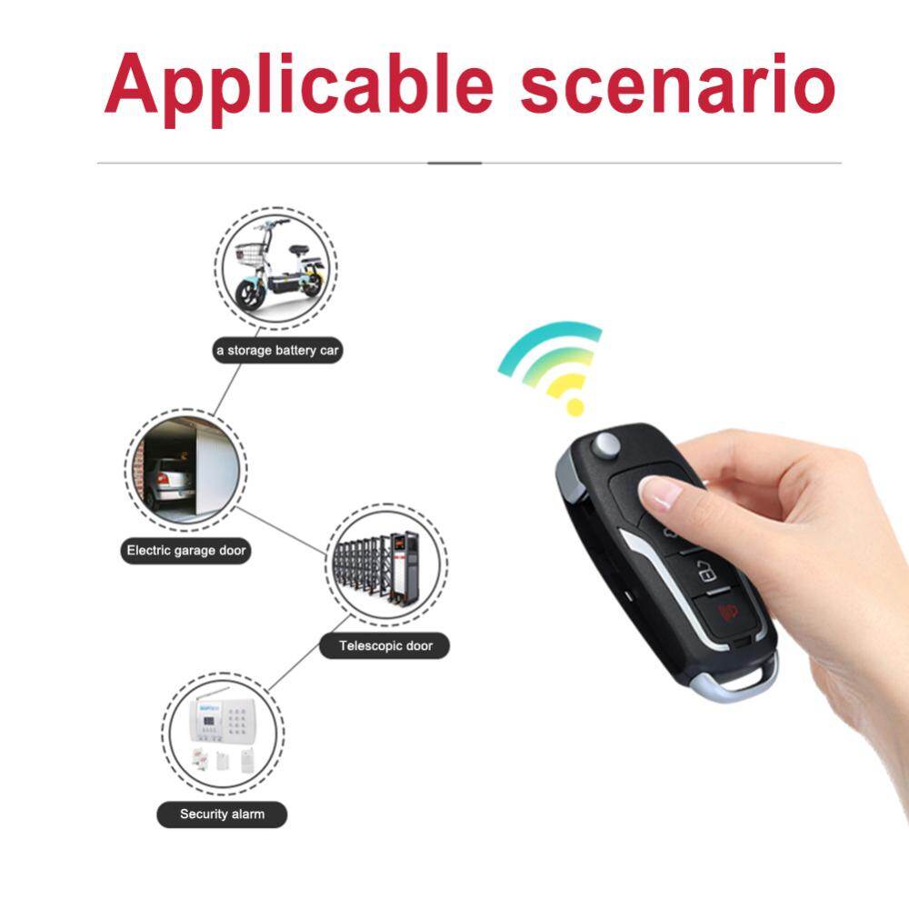 Copy Remote Controller 4 Buttons Gate Opener Remote 433.92 MHz Universal Duplicator Key High Sensitivity for Telescopic Door