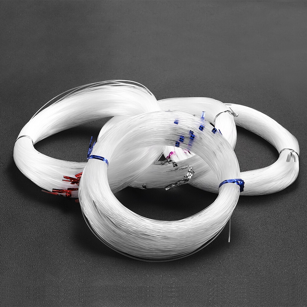 10-65M 0.2-1mm Transparent Crystal Cord Beading Beads Non-stretch Fishing Handmade Wire For DIY Jewelry Making Findings Supplies