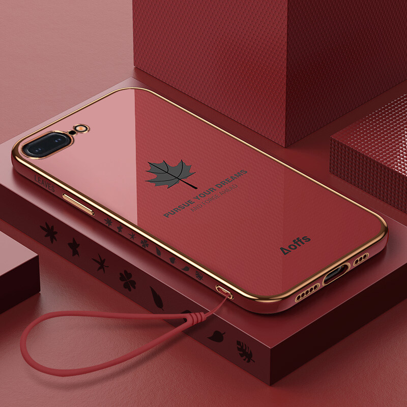 Ốp lưng iPhone 6 6S 6 Plus 6S Plus 7 8 7 Plus 8 Plus SE 2020 thiết kế mới lá phong Ốp điện thoại cho Iphone mềm 6plus 6splus 7plus 8plus