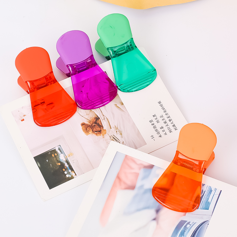 Polocat Kẹp Túi Nhựa Từ Tính Nhà Bếp Dải Ghi Chú Ziplock Lời Nhắn Trên Tủ Lạnh Hình Dán Nam Châm Ảnh Gia Dụng Kẹp Niêm Phong