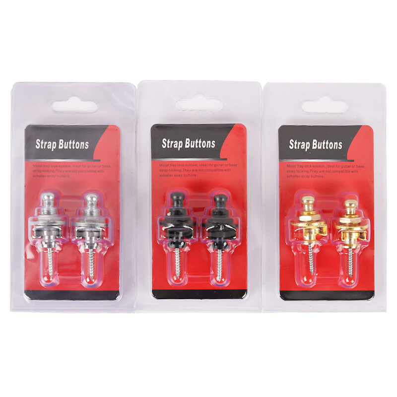 2 Piece/Set Guitar Strap Lock Straplock Straplok Button for all Acoustic Electric Bass Guitar Strap 3 Colors Malaysia