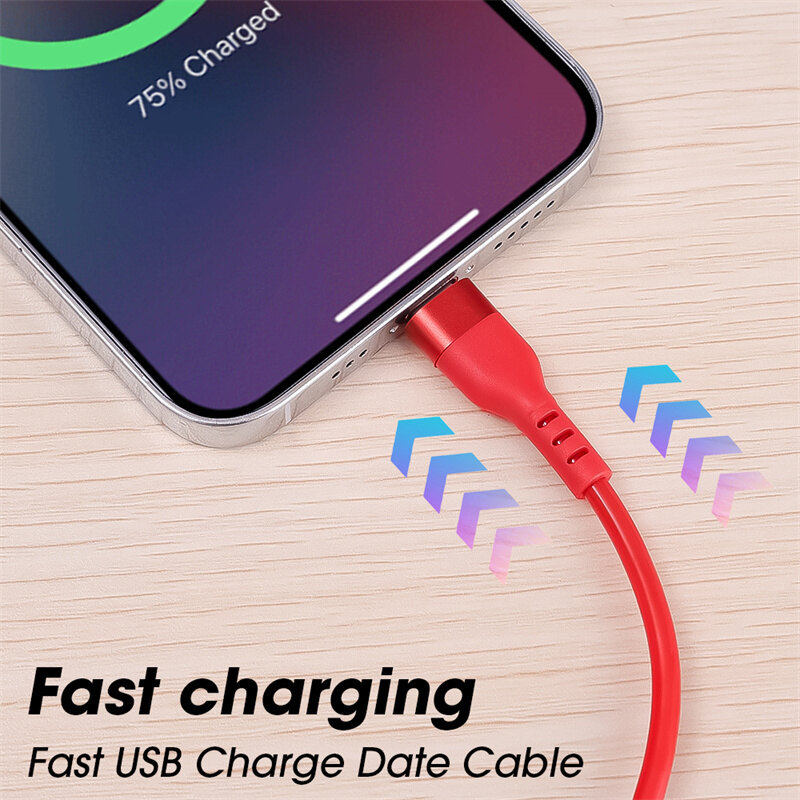 1/1.5m 3A USB Lightning mùa xuân xe cáp sạc nhanh sạc nhanh ngày Cáp tương thích với iPhone