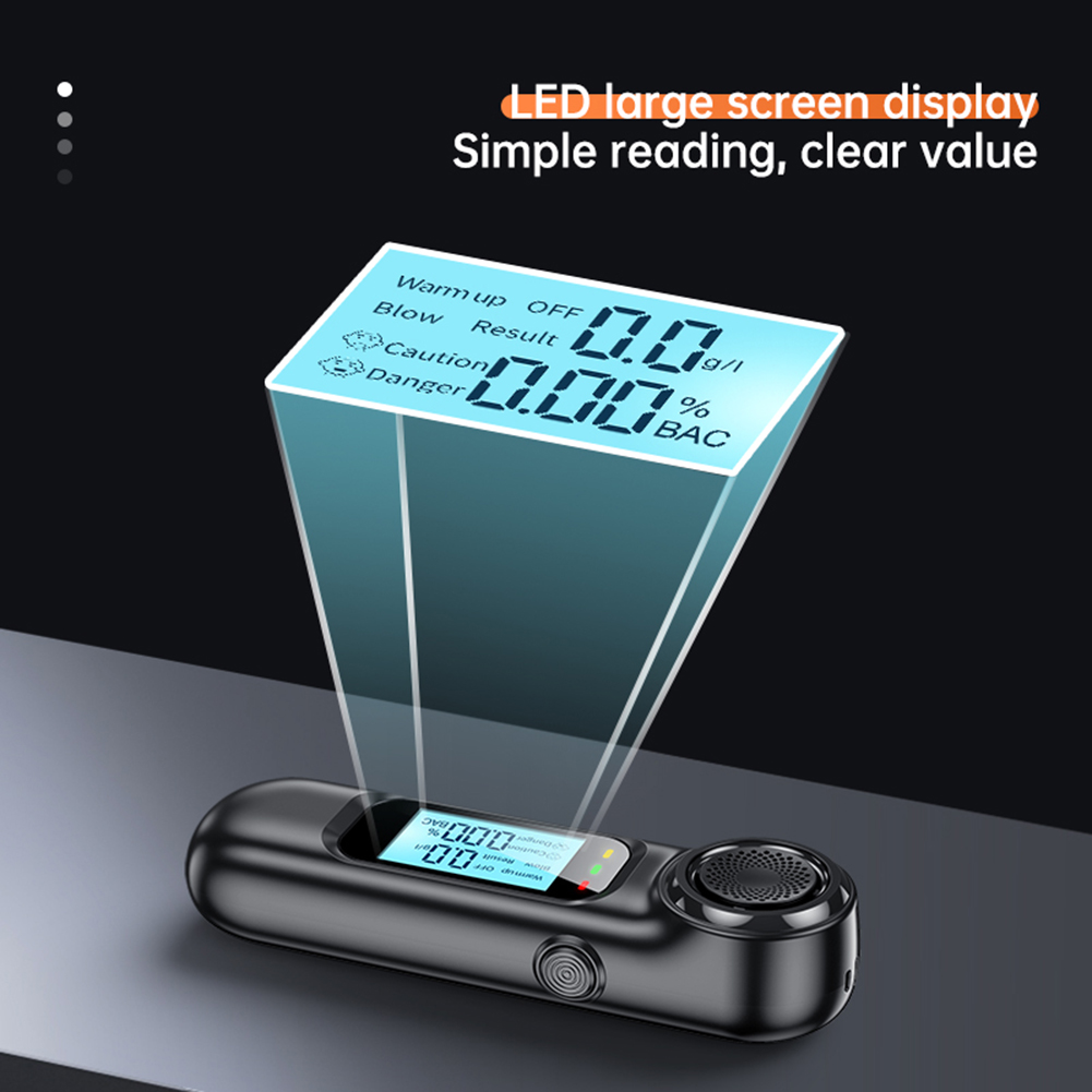 Professional Digital Breath Tester Non-contact Portable Alcohol Detector