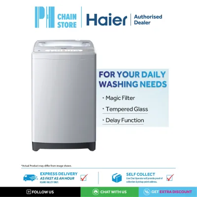 (DELIVERY FOR KL & SGR ONLY) HAIER HWM60-M1201 6KG TOP LOAD NON-INVERTER WASHER / WASHING MACHINE