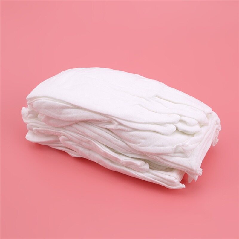Feng Qi shop12 Đôi/Túi Găng Tay Cotton Đóng Hộp Riêng Biệt Dưỡng Ẩm Màu Trắng Eczema