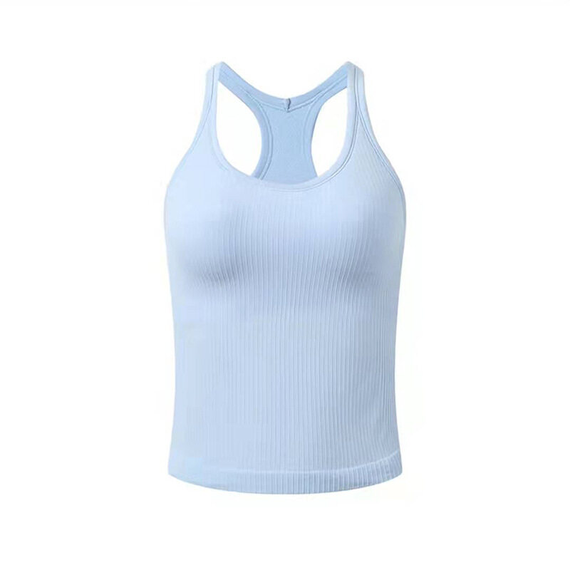 SUPERFLOWER Women's Vest with Bra Pads Running Tank Fiess Yoga Quick Drying Top_voghion.com