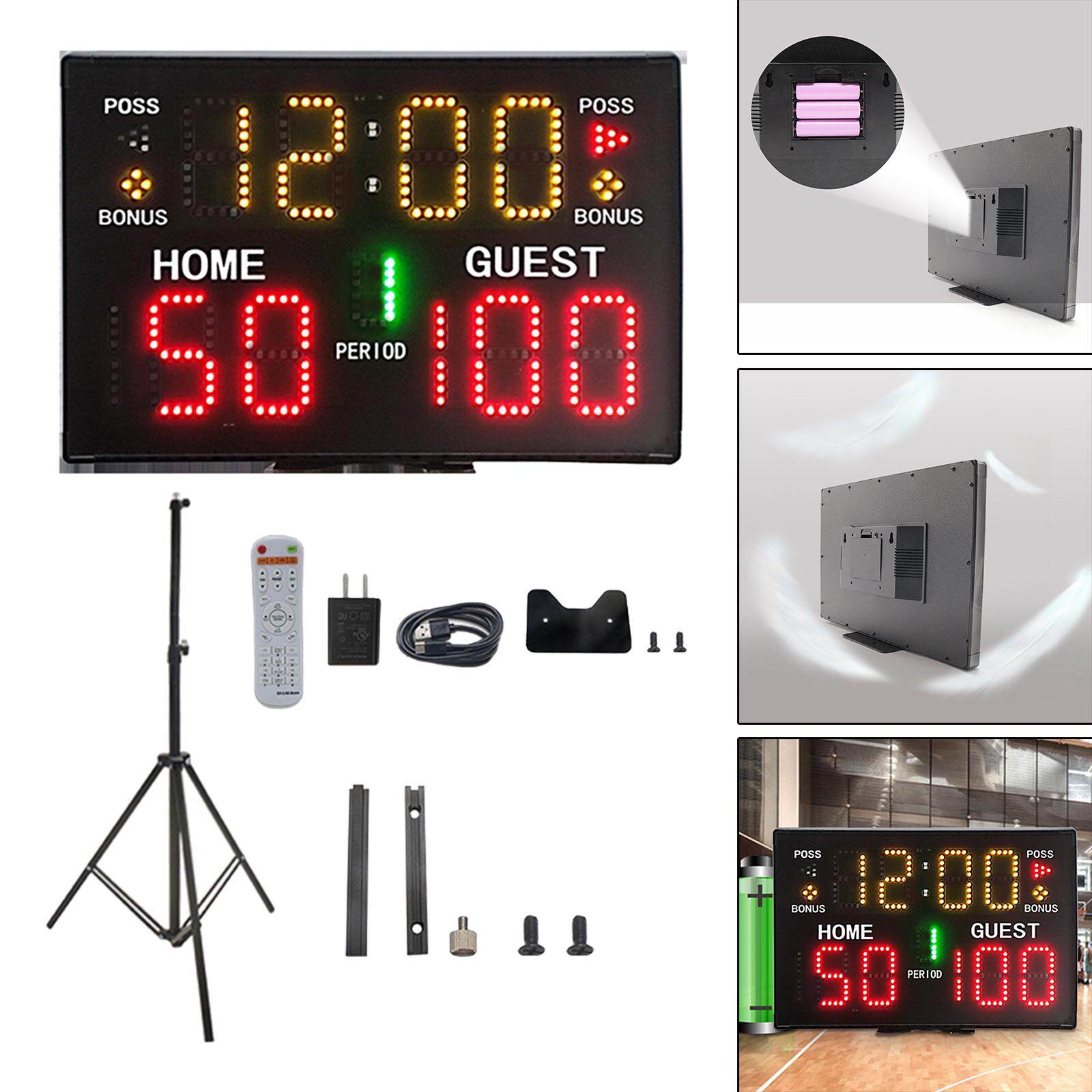 Flameer Digital Scoreboard 2.4G Remote Control 21M Visual Distance for ...