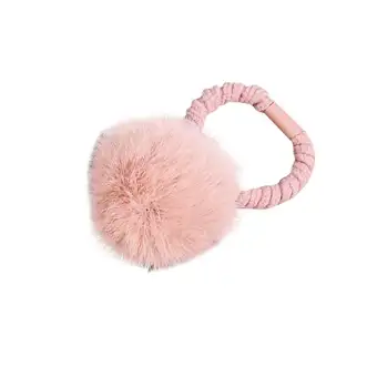 Winter Style Pom Pom Ball Hair Tie Headdress Children Kids Lovely